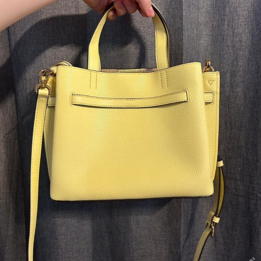 Yellow Michael Kors Satchel Crossbody With Gold H… - image 4